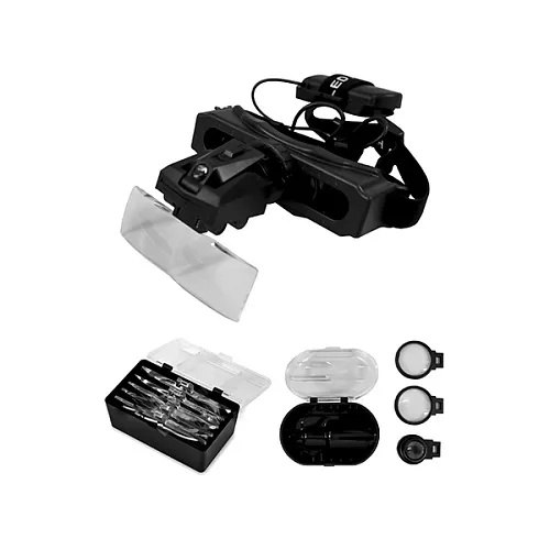 Лупа Kromatech налобная 28x, с подсветкой (1 LED) MG9892E картинка