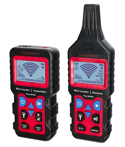 Детектор подземных проводов Ermenrich Ping SM150, красный картинка