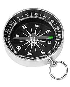 Компас Kromatech 43 мм, с кольцом (металл, черный) картинка