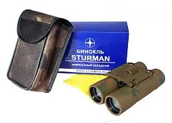 Бинокль STURMAN 10x25, зеленый