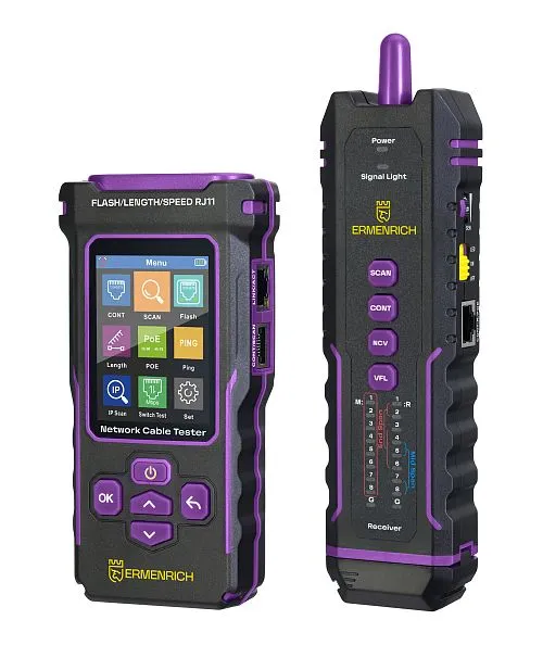 Многофункциональный кабельный тестер Ermenrich NetGeeks NP50 картинка