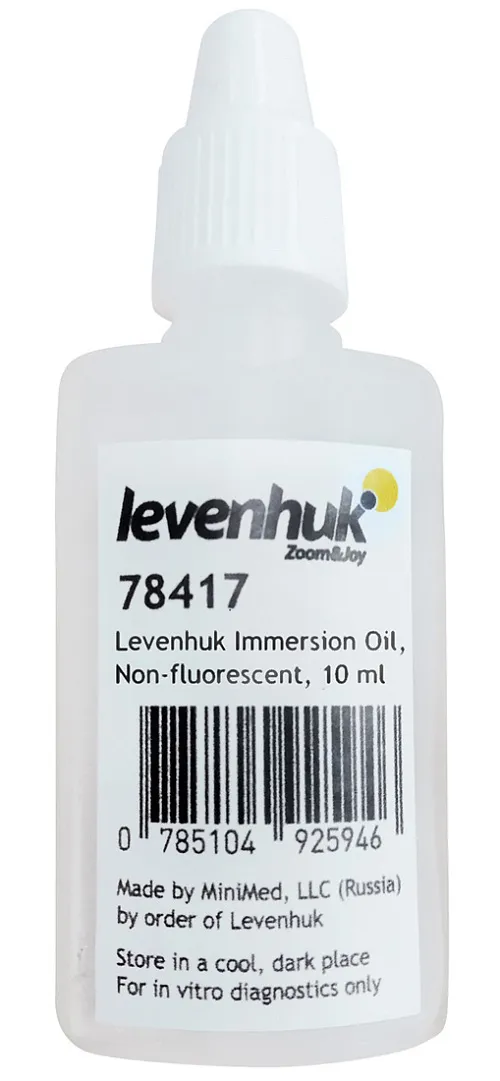 Масло иммерсионное Levenhuk, нефлуоресцирующее, 10 мл картинка