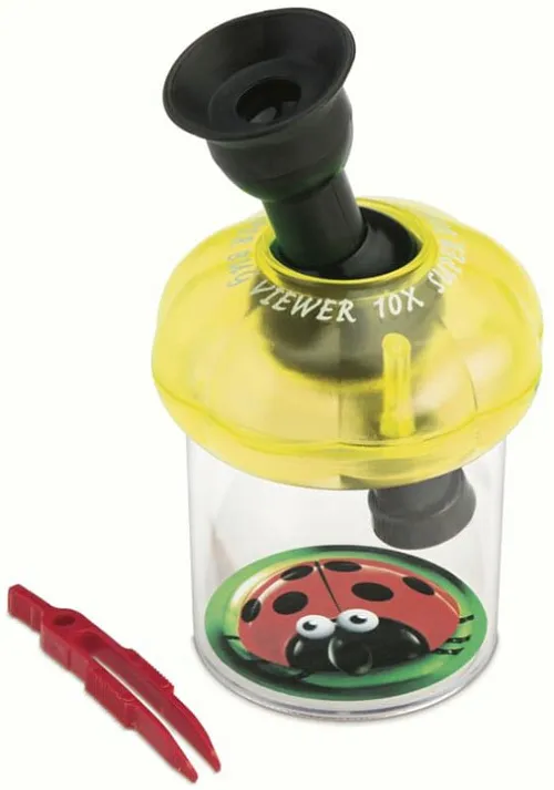 Банка для насекомых Navir «Обзор 360» с микроскопом 10x и пинцетом, прозрачная картинка