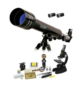 Набор Eastcolight: телескоп 50/500 и микроскоп 100–1000x в подарочном кейсе, 84 аксессуара в комплекте картинка