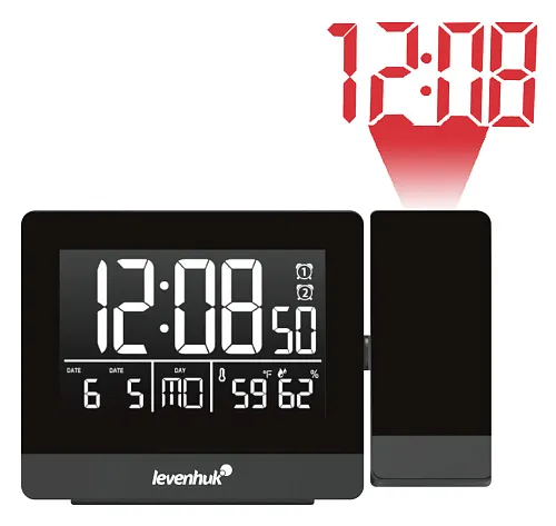 Часы-термометр Levenhuk Wezzer BASE L70 с проектором картинка