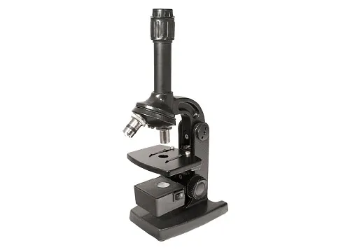 Микроскоп «Юннат 2П-1», черный, с подсветкой картинка