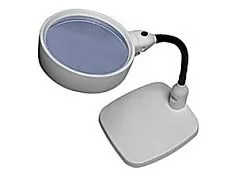 Лупа Kromatech настольная 8x, 138 мм, на гибком штативе с подсветкой (6 LED) 7765