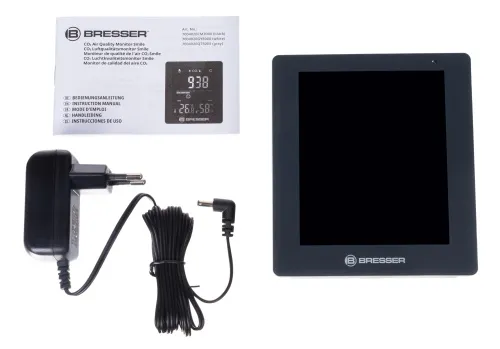Гигрометр Bresser Air Quality Smile с датчиком CO2, серый фото