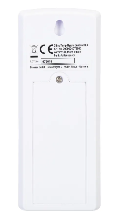 Гигрометр Bresser ClimaTemp Hygro Quadro с тремя датчиками, серый фотография