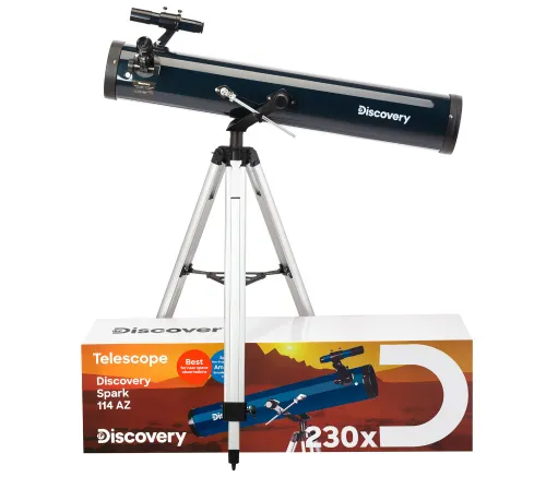 Телескоп Levenhuk Discovery Spark 114 AZ с книгой изображение