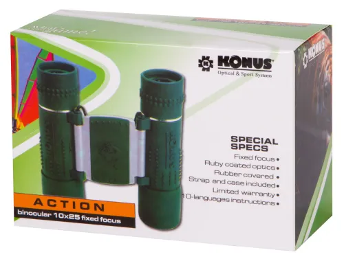 Бинокль Konus Action 10x25 FF изображение