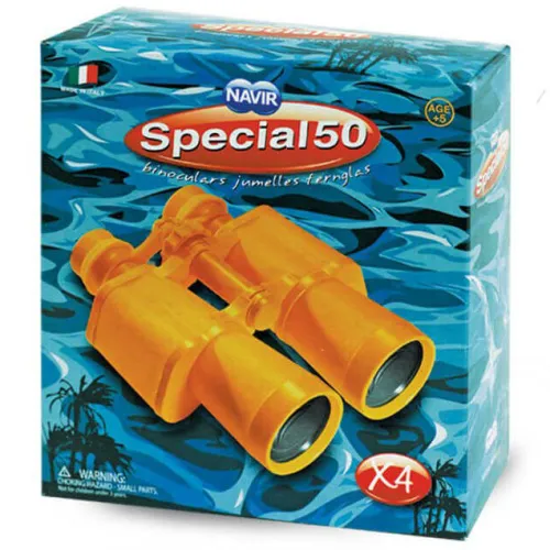 Бинокль детский Navir «Морской» 4x, желтый, с футляром фотография