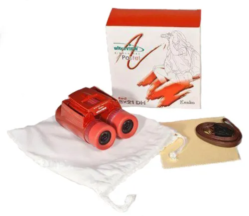 Бинокль Kenko Ultra View 8x21 DH, розовый картинка