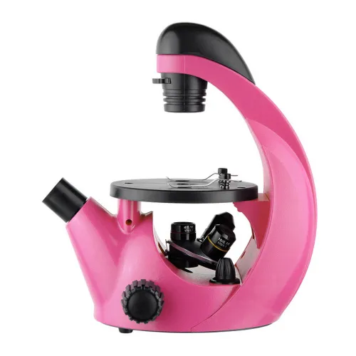 Микроскоп инвертированный Микромед «Эврика» 40–320х, фуксия изображение