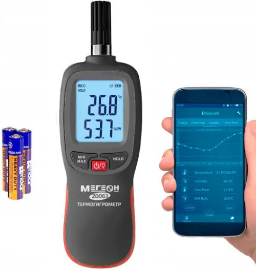 Термогигрометр МЕГЕОН с Bluetooth (20063) фотография