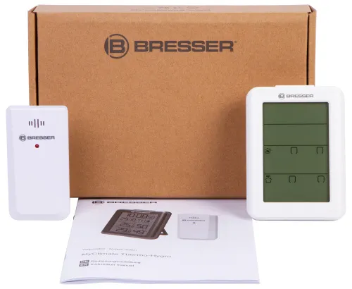 Гигрометр с часами Bresser MyClimate, белый фото