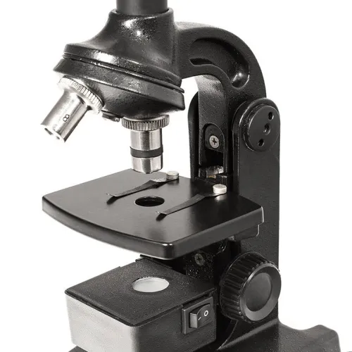Микроскоп «Юннат 2П-1», черный, с подсветкой фотография