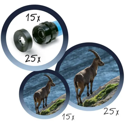 Телескоп детский настольный Navir 15x c дополнительной линзой на 25x изображение