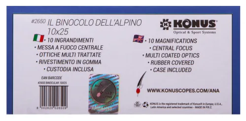 Бинокль Konus Alpino 10x25 изображение