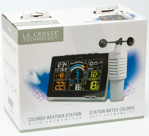 Метеостанция La Crosse WS6860-w с цветным экраном, белая фотография