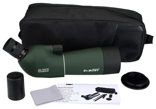 Зрительная труба SVBONY SV28 25–75x70 WP со штативом изображение