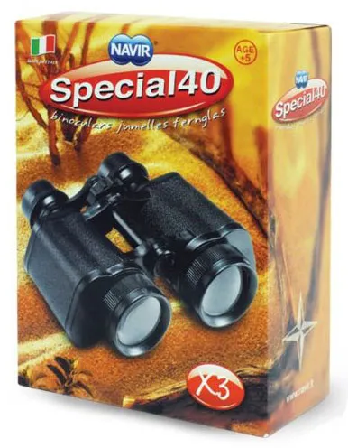 Бинокль детский Navir «Полевой» 3x, черный, без футляра изображение
