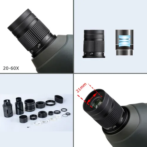 Зрительная труба SVBONY SV411 20–60x80 WP со штативом фото