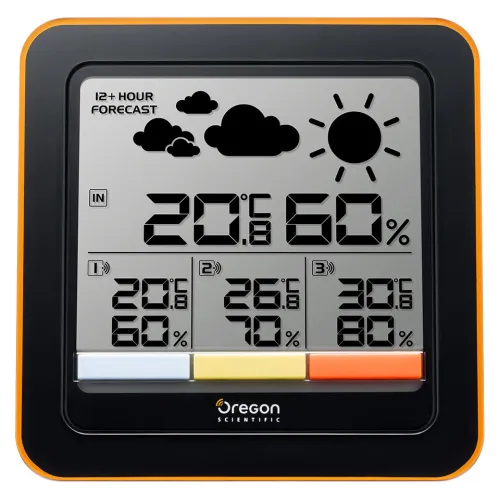 Метеостанция Oregon Scientific RAR502X, с тремя датчиками изображение