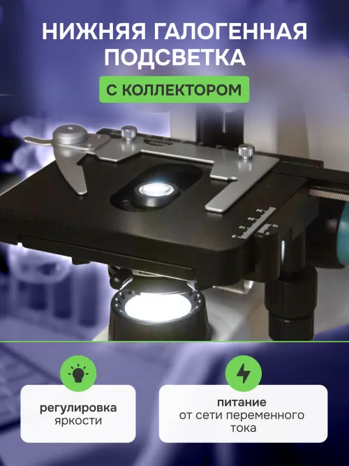Микроскоп Levenhuk 500B, бинокулярный картинка