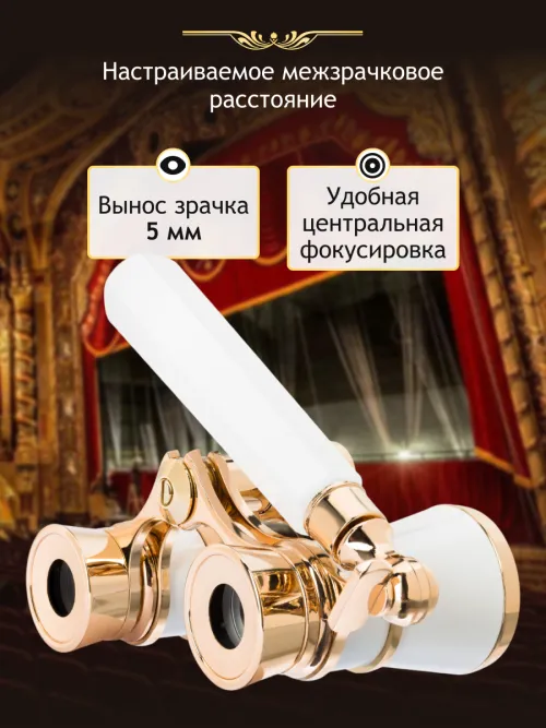 Театральный бинокль-лорнет Levenhuk Broadway 325E изображение