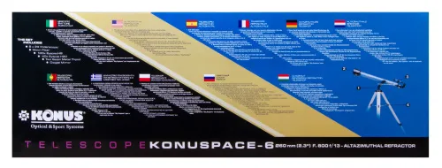 Телескоп Konus Konuspace-6 60/800 AZ изображение