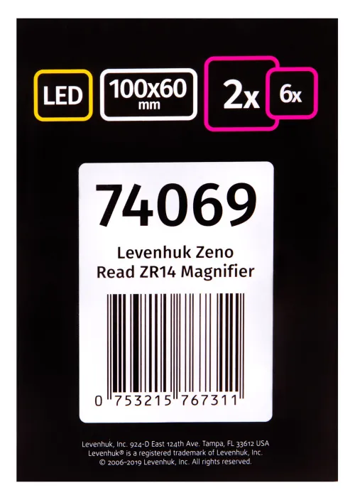 Лупа для чтения Levenhuk Zeno Read ZR14 изображение