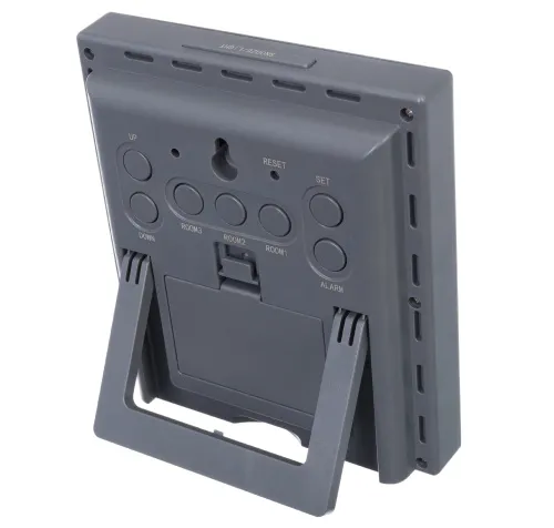 Метеостанция Bresser Temeo Hygro Quadro Prestige с тремя датчиками, серая фото