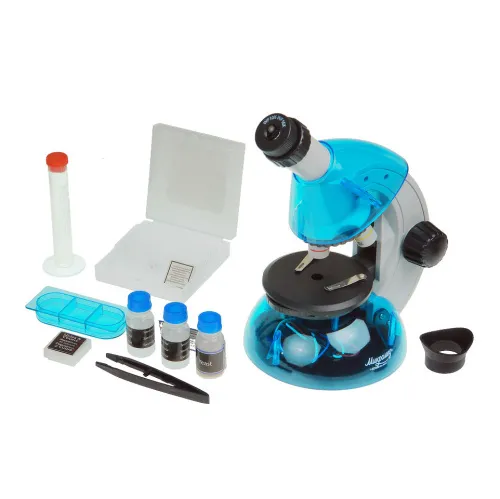 Микроскоп Микромед «Атом» 40–640x, лазурь изображение