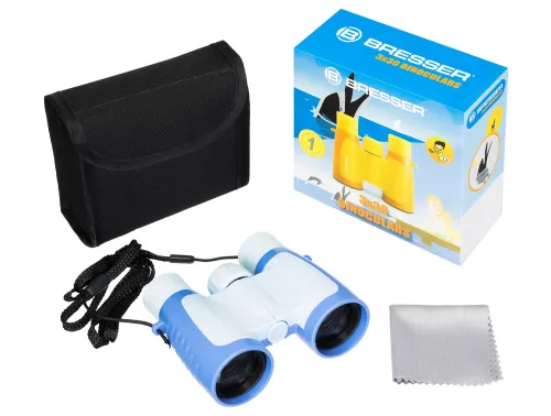 Бинокль детский Bresser Junior 3x30, синий изображение
