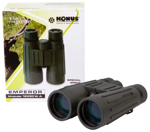 Бинокль Konus Emperor 12x50 WA Green картинка