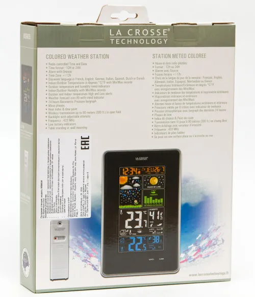 Метеостанция La Crosse WS6835 с цветным экраном фото