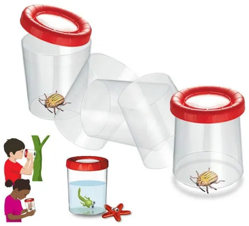 Банка для насекомых Navir «Мега» с лупой 3x и жуком картинка