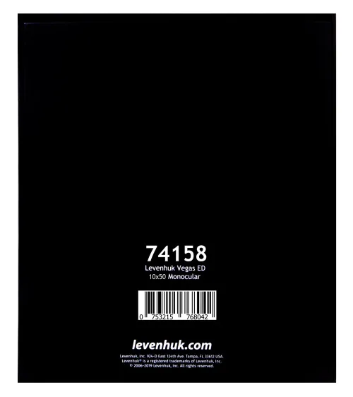 Монокуляр Levenhuk Vegas ED 10x50 картинка