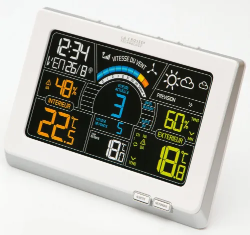 Метеостанция La Crosse WS6860-w с цветным экраном, белая изображение