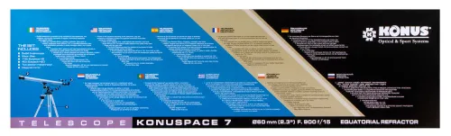 Телескоп Konus Konuspace-7 60/900 EQ изображение