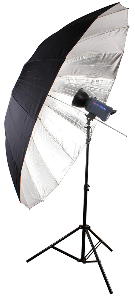 Фотозонт Bresser SM-09 Jumbo 180 см, черно-серебристый изображение
