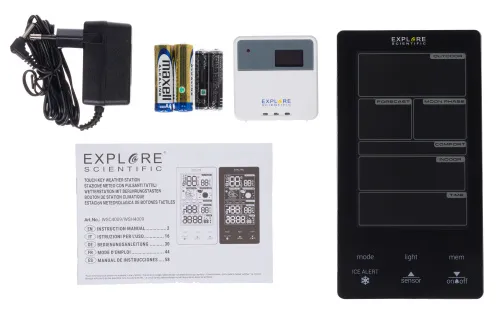 Метеостанция Explore Scientific Classic с цветным дисплеем, черная фотография