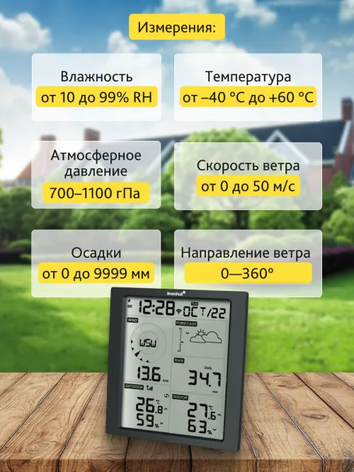Метеостанция Levenhuk Wezzer PRO LP310 изображение