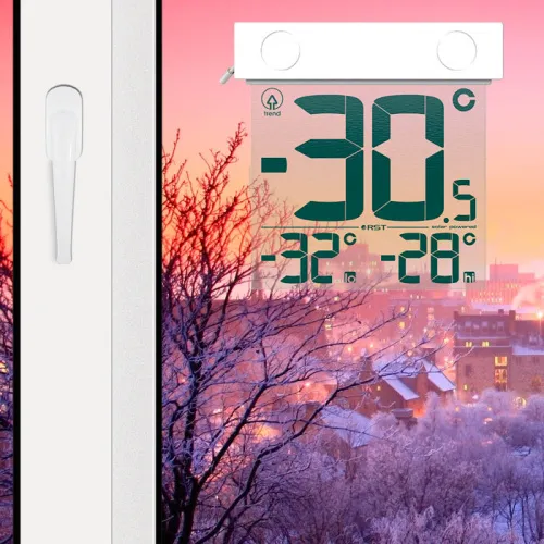 Термометр цифровой RST 01389 с солнечной батареей, оконный фотография