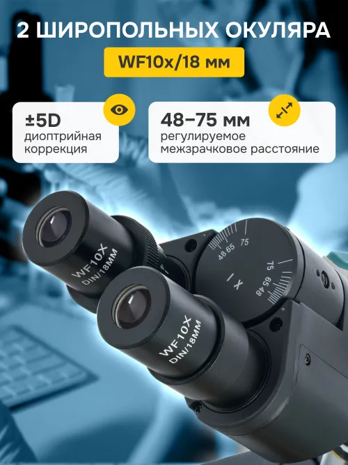 Микроскоп Levenhuk 400B, бинокулярный фотография