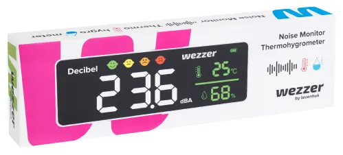 Шумомер-термогигрометр Levenhuk Wezzer Teo TH70 фото