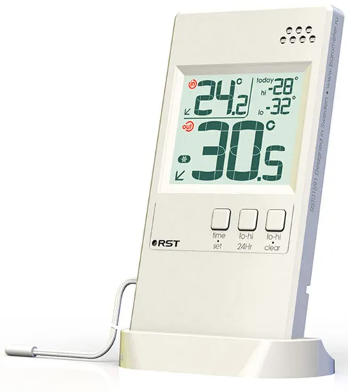 Термометр цифровой RST 01591 с внешним датчиком, оконный, ультратонкий фотография