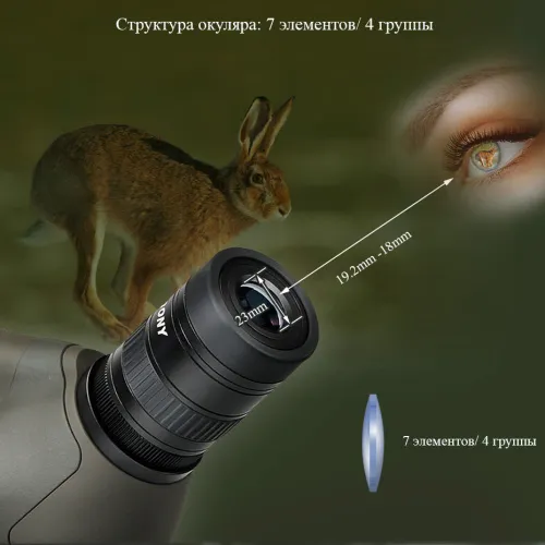 Зрительная труба SVBONY SV46 20–60x80 WP изображение