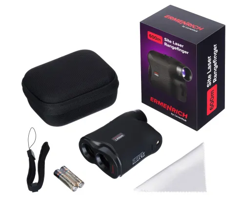 Лазерный строительный дальномер Ermenrich LR600, черный изображение